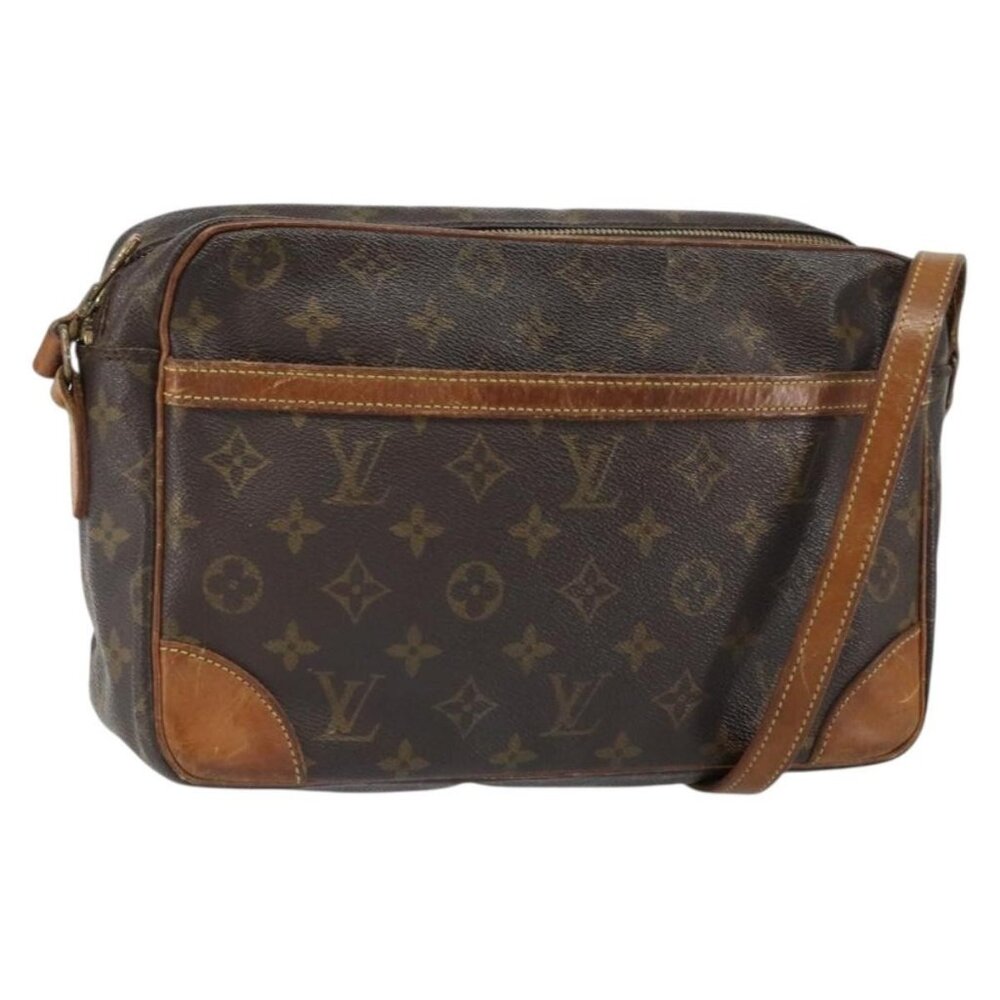 Authentic LOUIS VUITTON Monogram Trocadero 27 Shoulder Bag M51274 LV